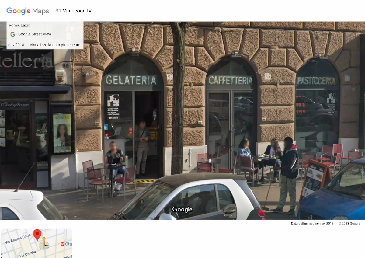 foto da google maps del bar 913